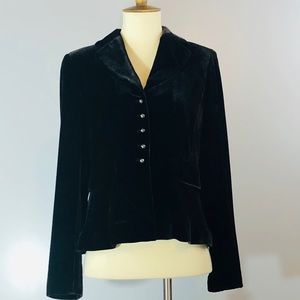 Anne Taylor, Chocolate brown velvet Blazer